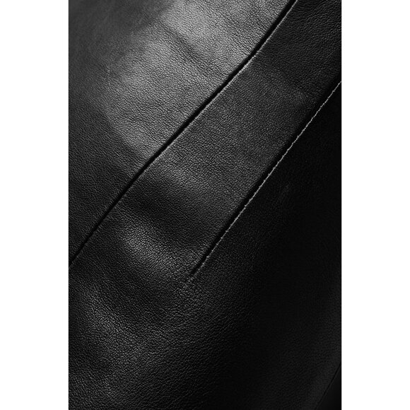 KHAITE Loxley Skirt in Black Leather - Picture 3 of 9